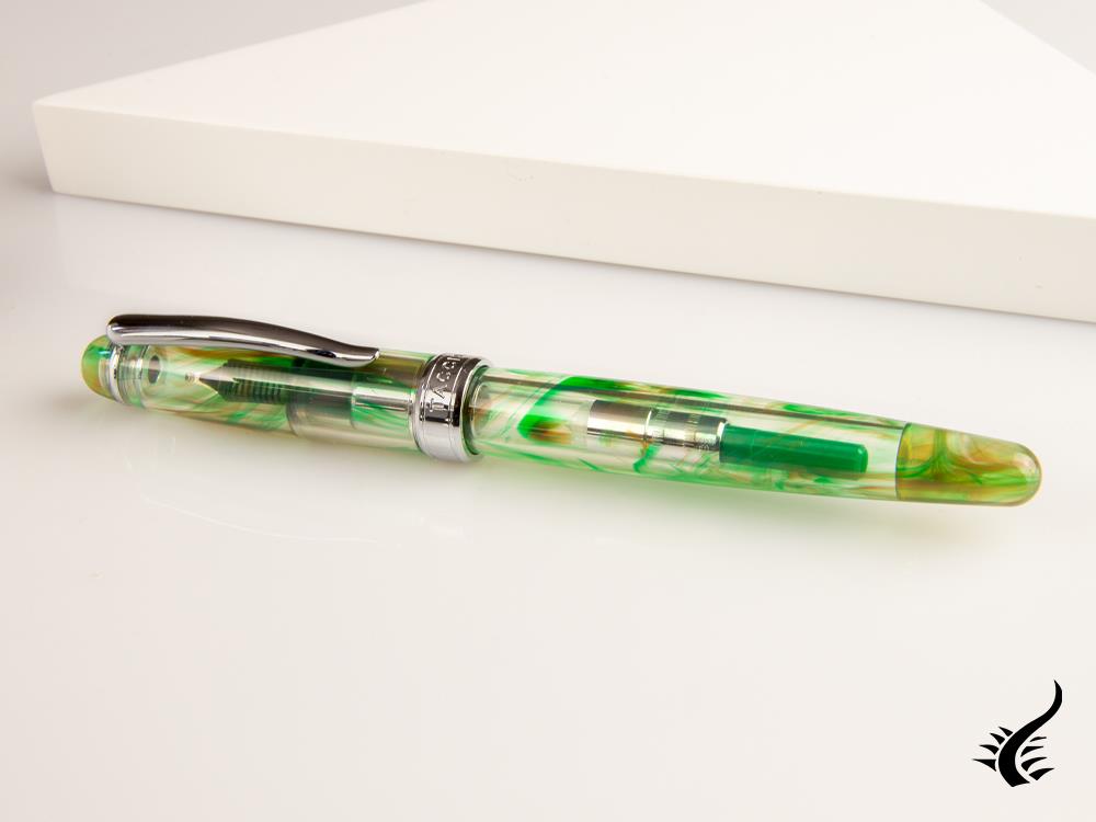 Taccia Spotlight Forest Eye Fountain Pen, Resin, Green, TSL-SSF-FE