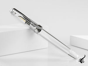 Taccia Spotlight Pure ClearFountain Pen, Resin, Grey, TSL-SSF-PC