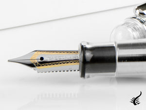 Taccia Spotlight Pure ClearFountain Pen, Resin, Grey, TSL-SSF-PC