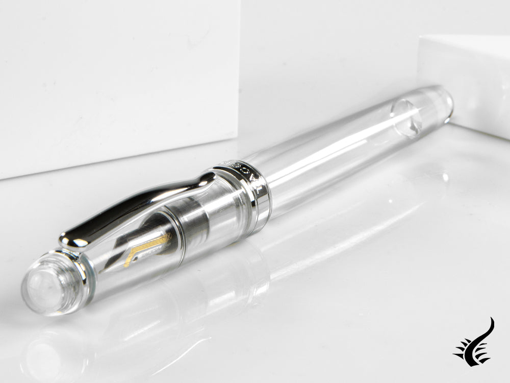 Taccia Spotlight Pure ClearFountain Pen, Resin, Grey, TSL-SSF-PC