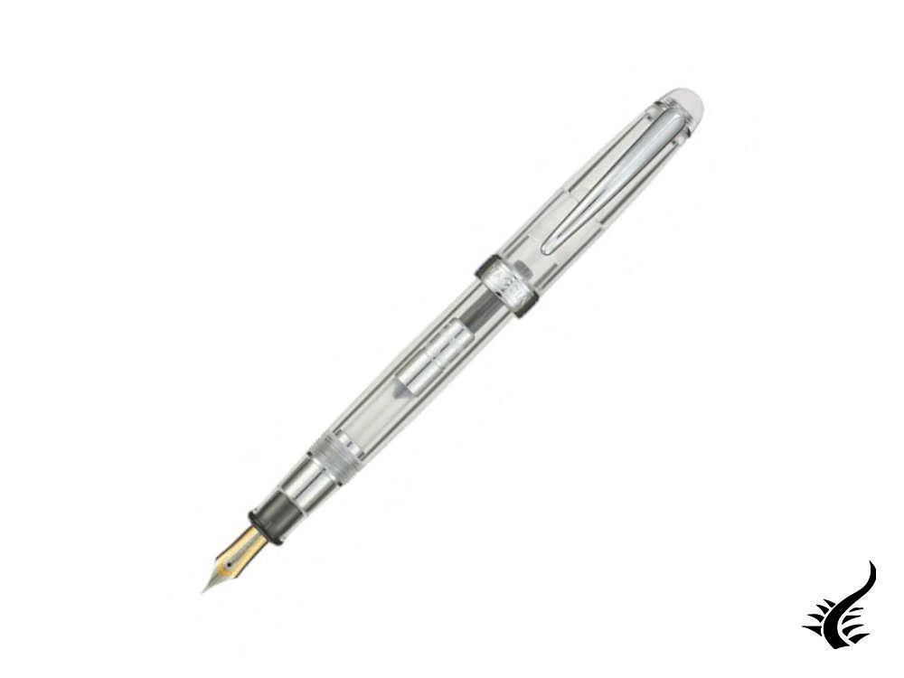 Taccia Spotlight Pure ClearFountain Pen, Resin, Grey, TSL-SSF-PC