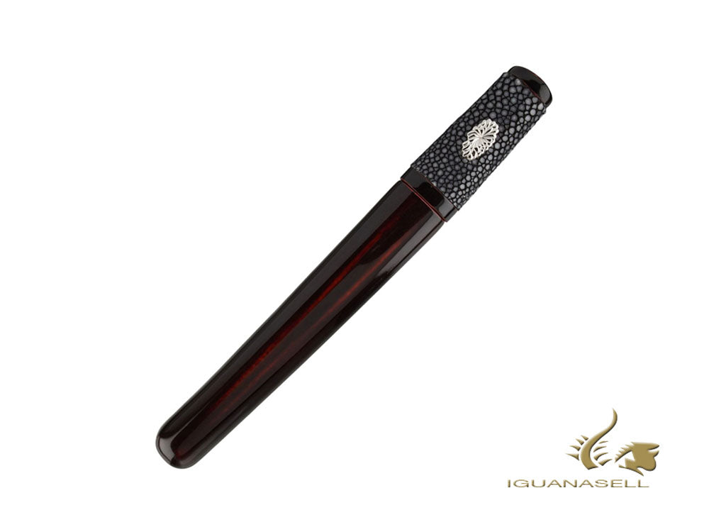 Stylo plume Taccia Tanto LE, laque ébonite et Urushi, noir clair de lune