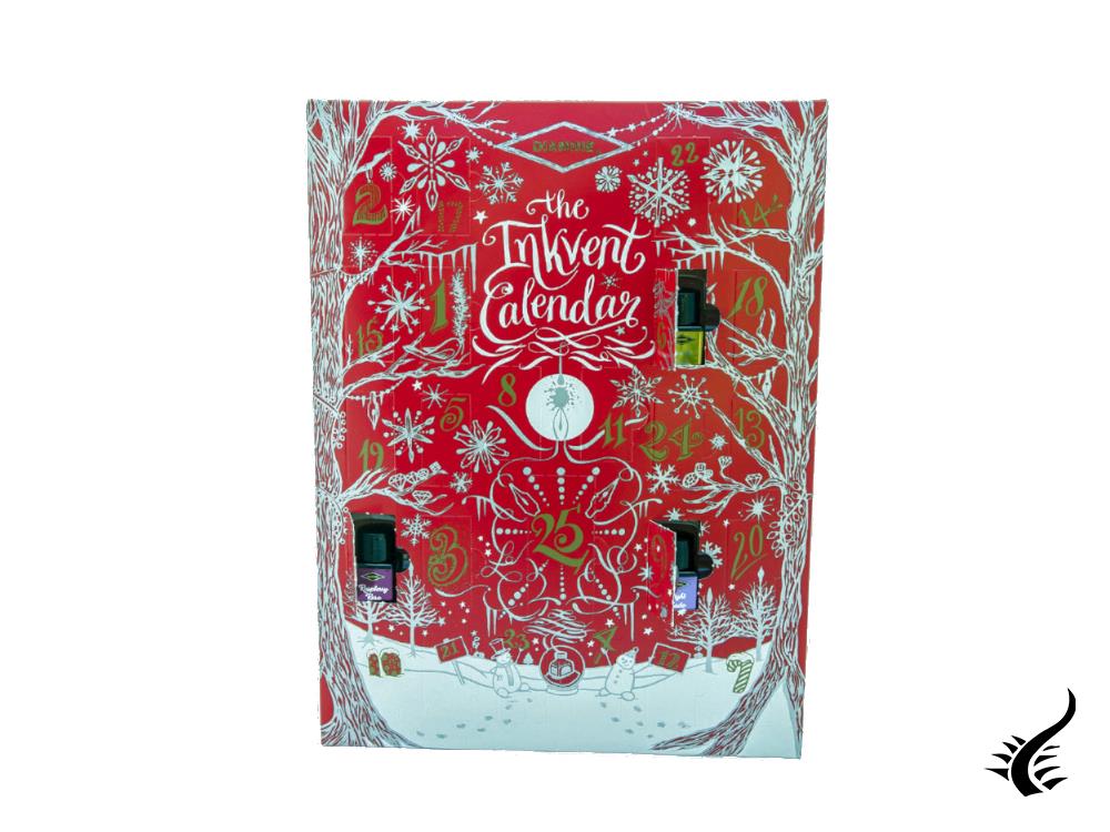 The InkVent Calendar, 25 inkwells, RED-INKVENT