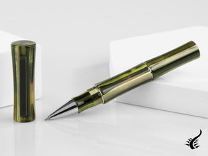 Tibaldi Bamboo Forest Rollerball pen, Resin, Green, Palladium, BMB-73-RB