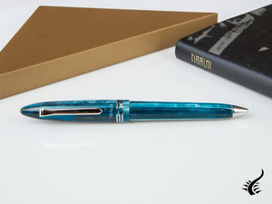 Tibaldi Bononia Bora Bora Ballpoint pen, Resin, Blue, Palladium trim, BNN-18-BP