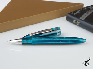 Tibaldi Bononia Bora Bora Rollerball pen, Resin, Blue, Palladium, BNN-18-RB