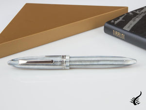 Tibaldi Bononia Pearl Mist Rollerball pen, Resin, Grey, Palladium, BNN-12-RB