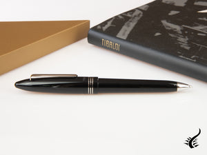 Tibaldi Bononia Rich Black Ballpoint pen, Black, Palladium trim, BNN-237-BP