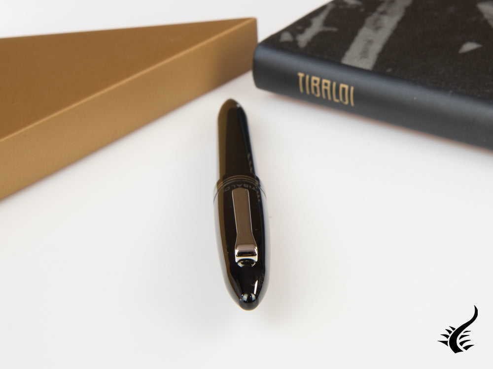 Tibaldi Bononia Rich Black Ballpoint pen, Black, Palladium trim, BNN-237-BP