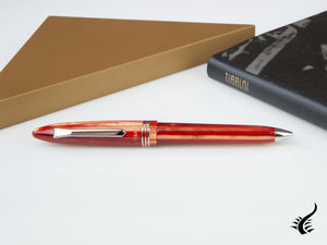 Tibaldi Bononia Seashell Mist Ballpoint pen, Red, Palladium trim, BNN-72-BP