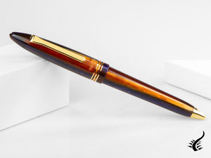 Tibaldi Bononia Seilan Ballpoint pen, Resin, Purple, 18k Gold trim, BNN-107-BP