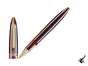 Tibaldi Bononia Seilan Rollerball pen, Resin, Purple, 18k Gold trim, BNN-107-RB