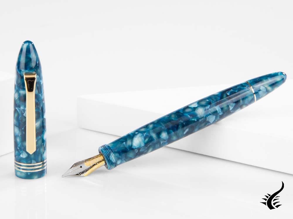 Tibaldi Bononia Vintage Mer du Nord Fountain Pen, Limit Ed, BNV-R778-FP