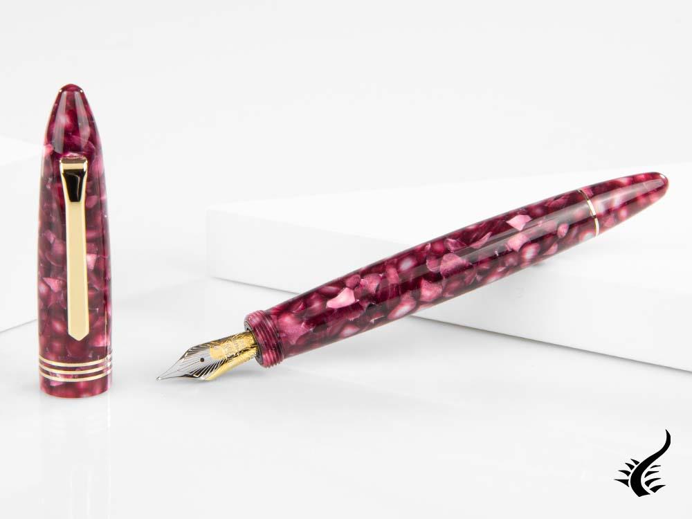 Tibaldi Bononia Vintage Pomegranate Fountain Pen, Limit Ed, BNV-R265-FP