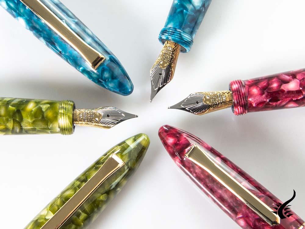 Tibaldi Bononia Vintage Pomegranate Fountain Pen, Limit Ed, BNV-R265-FP