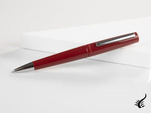 Tibaldi Infrangibile Ballpoint pen, Resin, Deep Red, Steel, INFR-2640-BP