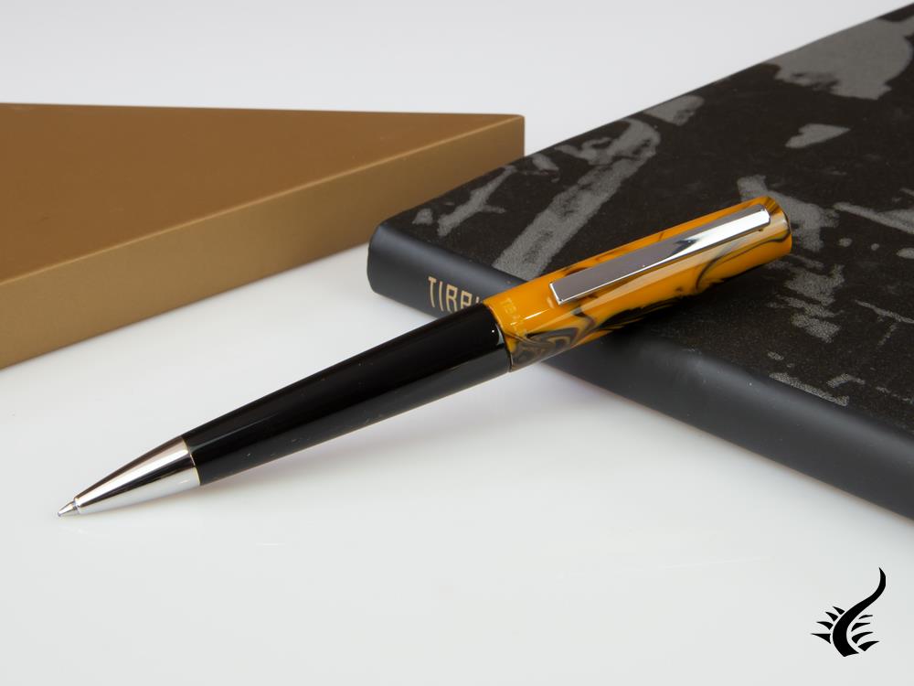 Tibaldi Infrangibile Chrome Yellow Ballpoint pen, Resin, Black, INFR-321-BP