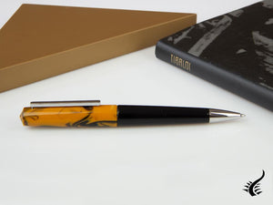 Tibaldi Infrangibile Chrome Yellow Ballpoint pen, Resin, Black, INFR-321-BP