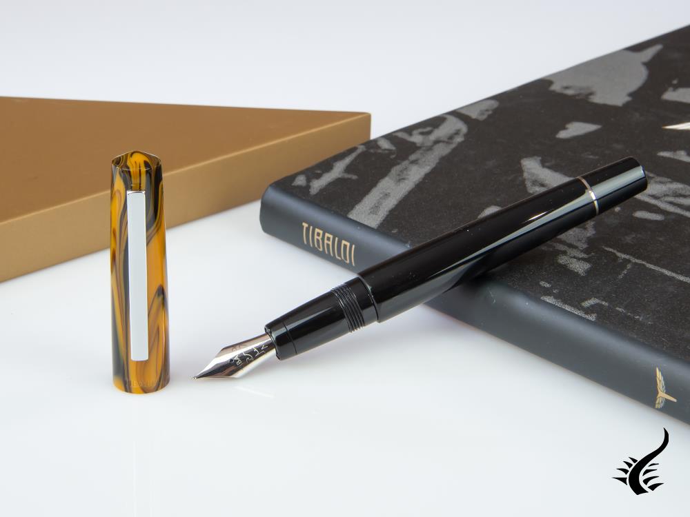 Tibaldi Infrangibile Chrome Yellow Fountain Pen, Resin, INFR-321-FP