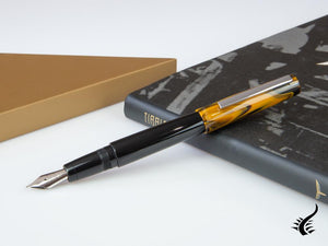 Tibaldi Infrangibile Chrome Yellow Fountain Pen, Resin, INFR-321-FP