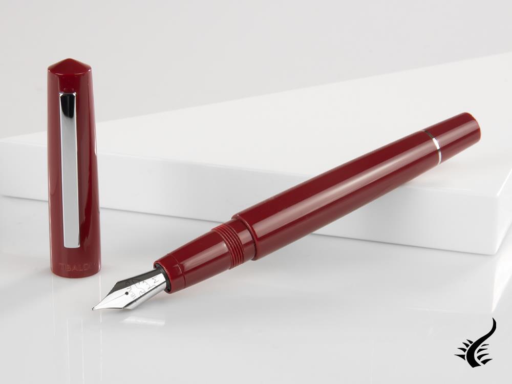 Tibaldi Infrangibile Fountain Pen, Deep Red, Steel, INFR-2640-FP