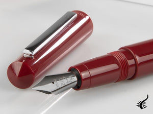 Tibaldi Infrangibile Fountain Pen, Deep Red, Steel, INFR-2640-FP