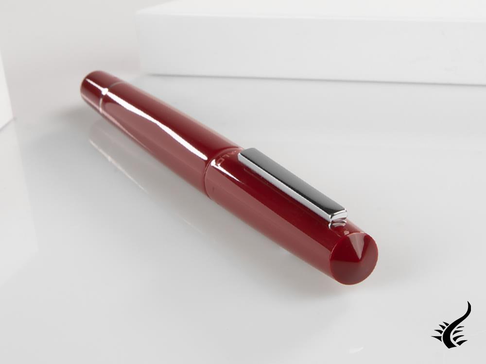 Tibaldi Infrangibile Fountain Pen, Deep Red, Steel, INFR-2640-FP