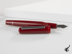 Stylo plume Tibaldi Infrangibile, rouge foncé, acier, INFR-2640-FP