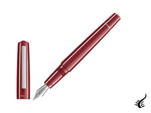 Tibaldi Infrangibile Fountain Pen, Deep Red, Steel, INFR-2640-FP