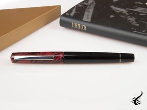 Tibaldi Infrangibile Mauve Red Rollerball pen, Resin, Black, INFR-326-RB