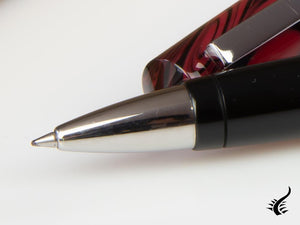 Tibaldi Infrangibile Mauve Red Rollerball pen, Resin, Black, INFR-326-RB