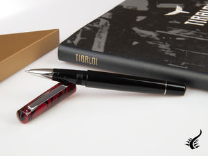 Tibaldi Infrangibile Mauve Red Rollerball pen, Resin, Black, INFR-326-RB