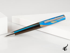 Tibaldi Infrangibile Peacock Blue Ballpoint pen, Resin, Blue, INFR-358-BP