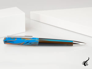 Tibaldi Infrangibile Peacock Blue Ballpoint pen, Resin, Blue, INFR-358-BP