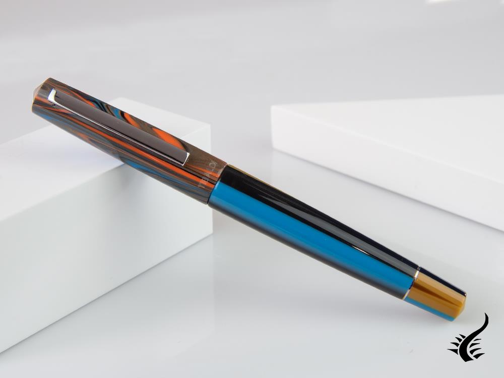 Tibaldi Infrangibile Peacock Blue Rollerball pen, Resin, Blue, INFR-358-RB