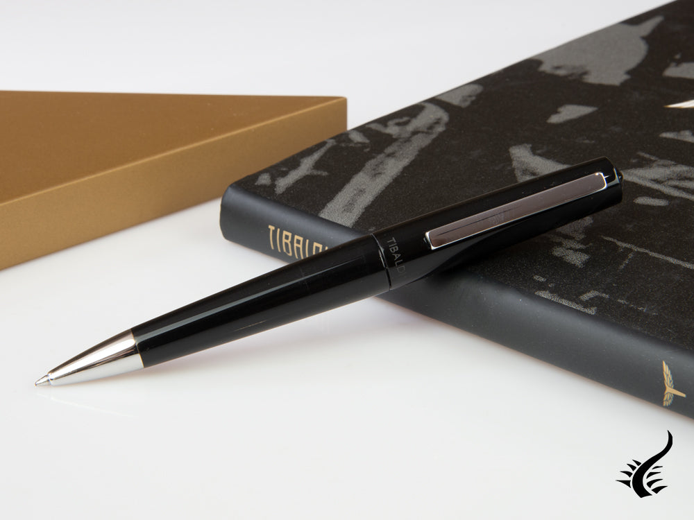 Tibaldi Infrangibile Rich Black Stylo à bille, Résine, Noir, INFR-237-BP