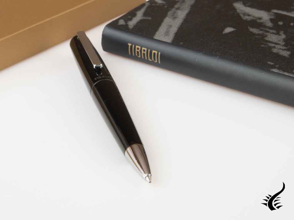 Tibaldi Infrangibile Rich Black Ballpoint pen, Resin, Black, INFR-237-BP