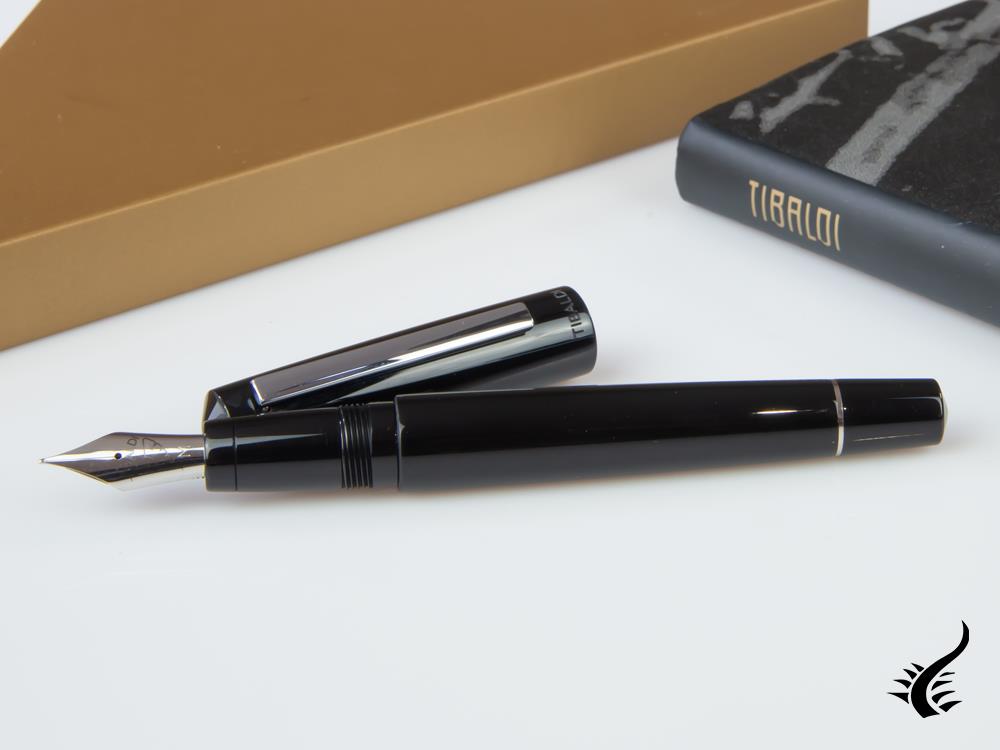 Tibaldi Infrangibile Rich Black Fountain Pen, Resin, INFR-237-FP