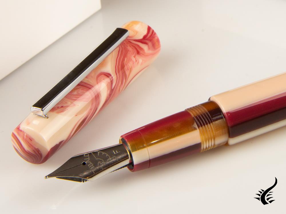 Tibaldi Infrangibile Russet Red Fountain Pen, Resin, Pink, INFR-359-FP