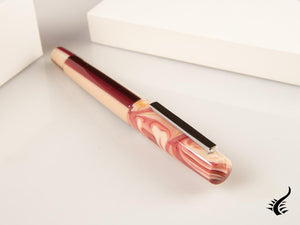 Tibaldi Infrangibile Russet Stylo Plume Rouge, Résine, Rose, INFR-359-FP