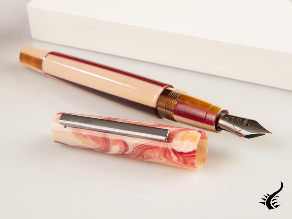 Tibaldi Infrangibile Russet Red Fountain Pen, Resin, Pink, INFR-359-FP