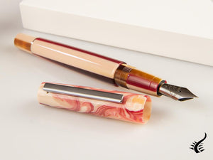 Tibaldi Infrangibile Russet Red Fountain Pen, Resin, Pink, INFR-359-FP