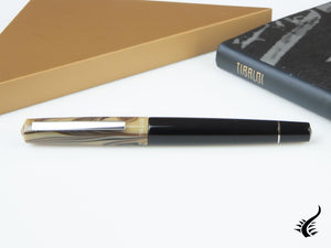 Tibaldi Infrangibile Taupe Grey Fountain Pen, Resin, Black, INFR-324-FP