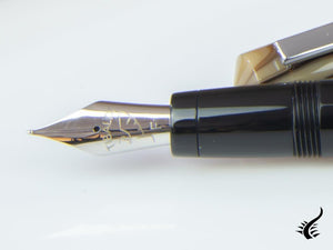 Tibaldi Infrangibile Taupe Grey Fountain Pen, Resin, Black, INFR-324-FP