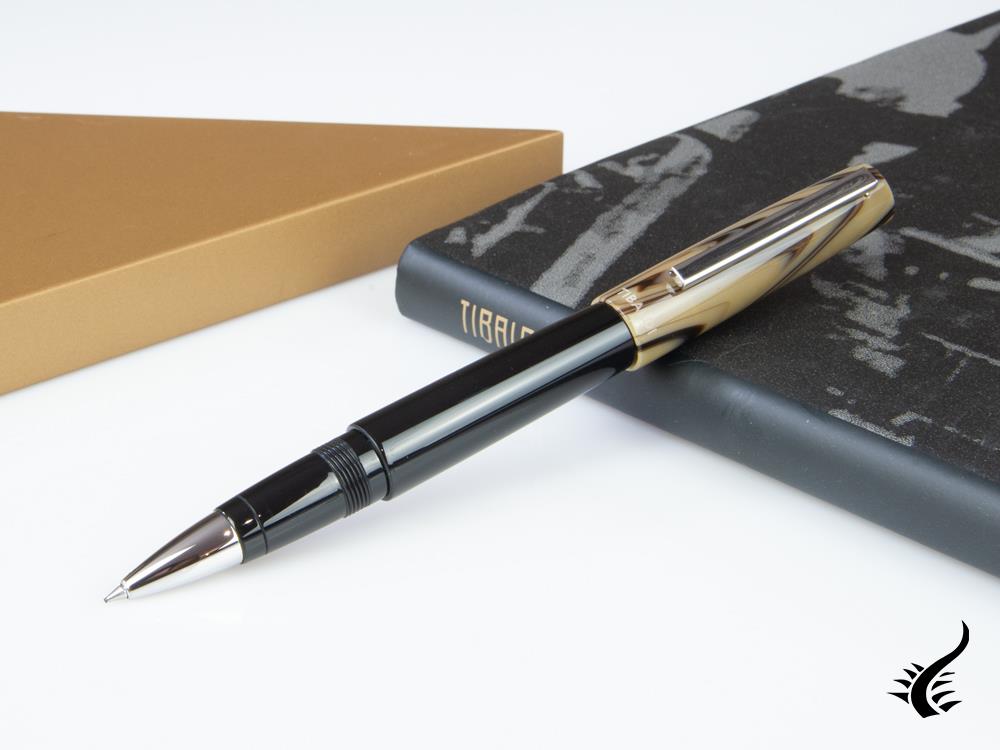 Tibaldi Infrangibile Taupe Grey Rollerball pen, Resin, Black, INFR-324-RB