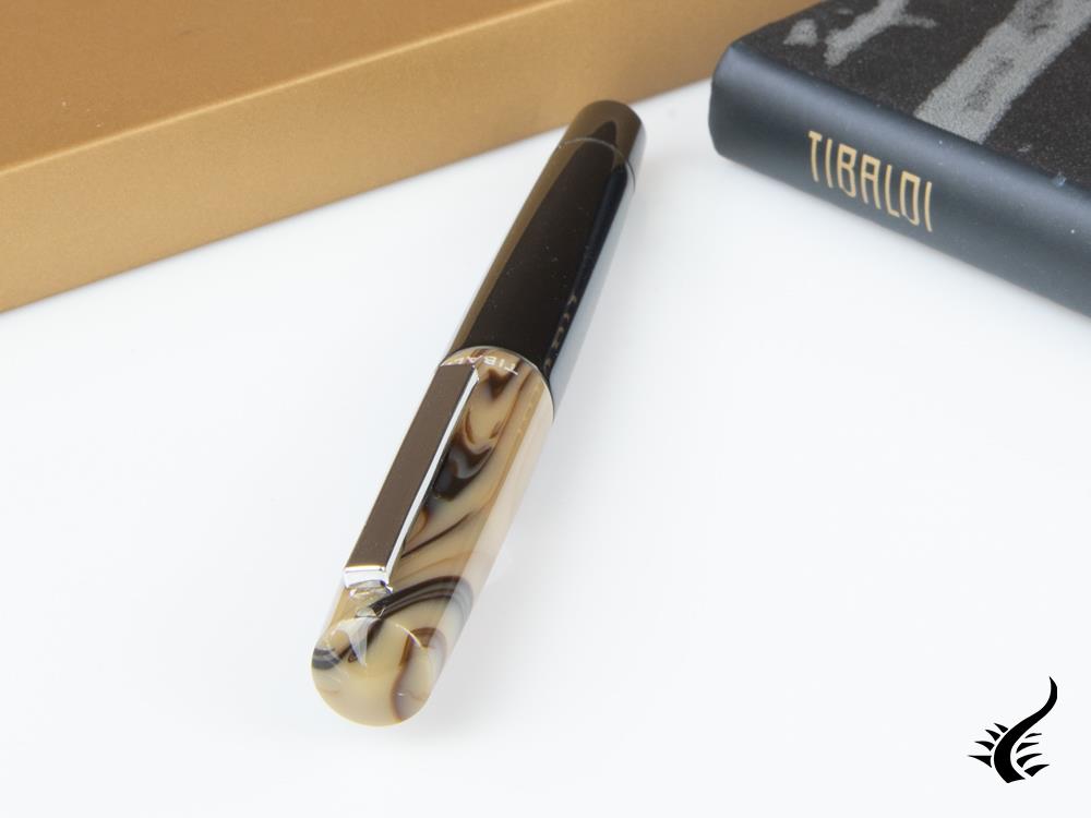 Tibaldi Infrangibile Taupe Grey Rollerball pen, Resin, Black, INFR-324-RB