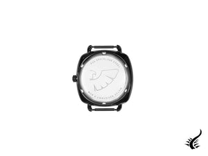 Montre à quartz pour femme Tibaldi, noire, 32 mm, bracelet en cuir, TMF-237-LT