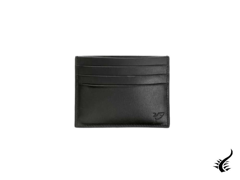 Porte-cartes de crédit en cuir Tibaldi, cuir, coton, noir, 7 cartes, LTM-CCC