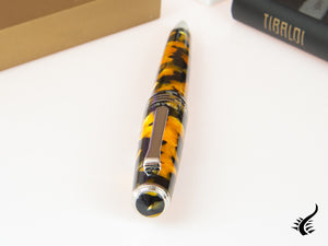 Tibaldi Nº60 Amber Yellow Ballpoint pen, Resin, Palladium trim, N60-550-BP