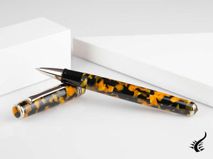 Tibaldi Nº60 Amber Yellow Rollerball pen, Resin, Palladium, N60-550-RB